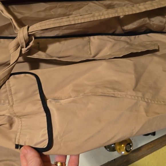 Worthington Trench Coat, Button Up Belted Collarard Womens XL - Picture 4 of 9